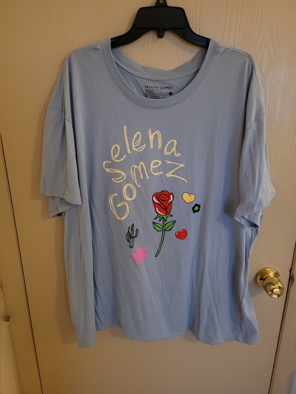 Torrid Selena Gomez Blue Graphic Tee Plus Size Festival Vibes Womens 3XL
